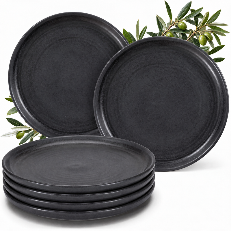 Assiettes à dessert Algarve Basalt, lot de 6
