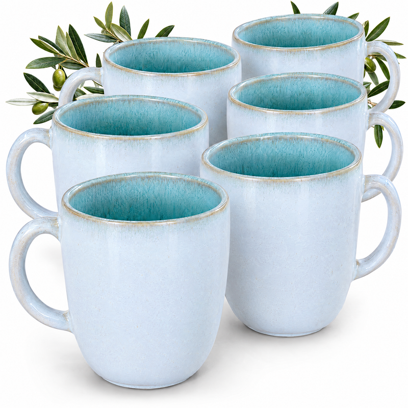 Mugs Porto Lagoon, lot de 6