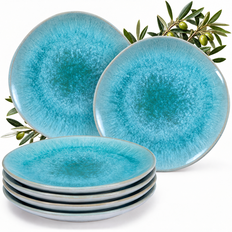 Assiettes à dessert Porto Lagoon, lot de 6