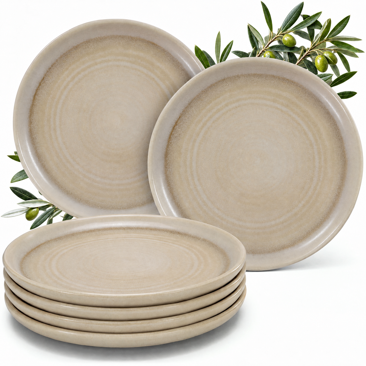 Assiettes à dessert Algarve Vanilla, lot de 6