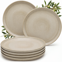 Assiettes plates Algarve Vanilla, lot de 6