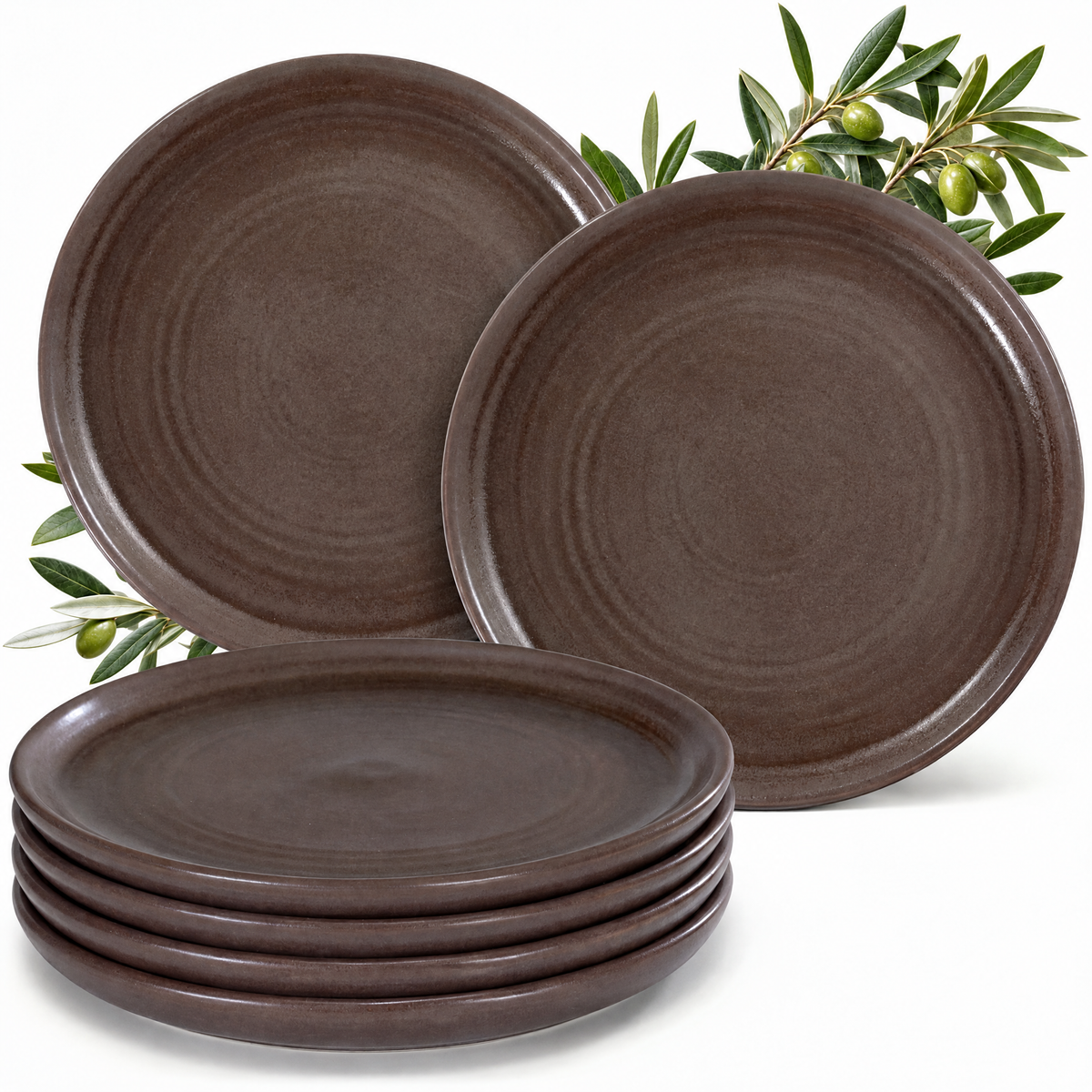Assiettes à dessert Algarve Cocoa, lot de 6
