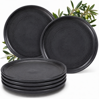Assiettes à dessert Algarve Basalt, lot de 6
